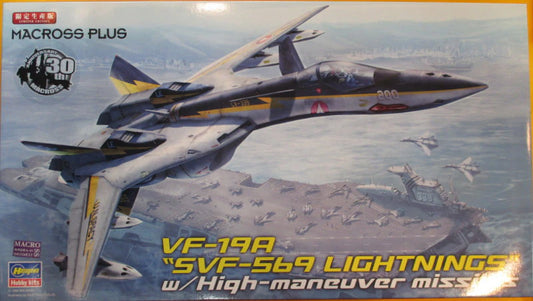 Hasegawa 1/72 scale VF-19A SVF-569 Lightnings with High Maneuver Missiles 65799