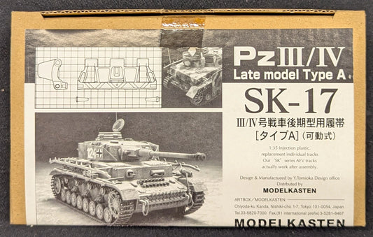 MODELKASTEN 1/35 Scale SK-17 Type A Tracks for Late Model Panzer III/IV Tanks, Working