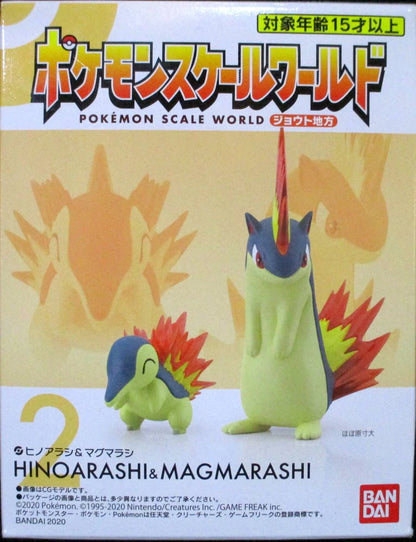 Bandai Pokemon Pokemon Scale World Johto Region [HINOARASHI & MAGMARASHI]