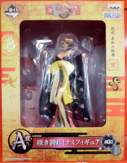 Banpresto - Ichiban Kuji One Piece Blooming! Lustrous Straw Hat Picture Scroll A-Prize Blooming! Nami Figure