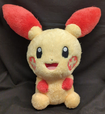 Bandai Spirits Super Plush Stuffed Toy, Plusle, Pokemon Plusle