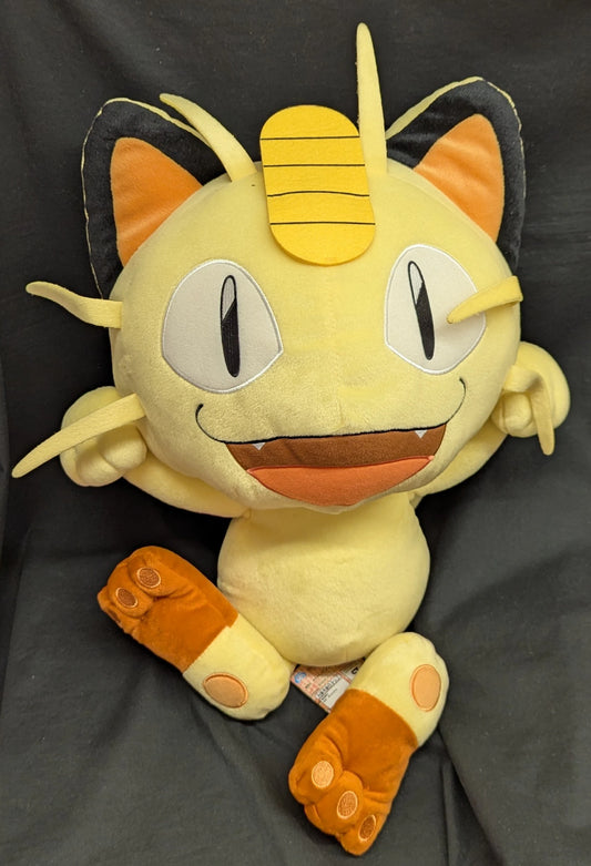 Banpresto Massive Meowth Plush Stuffed Toy Pokemon Sun and Moon Meowth