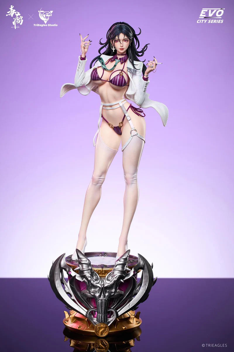 suit thug Fuuuran 1/4 scale statue (white coat Ver.)