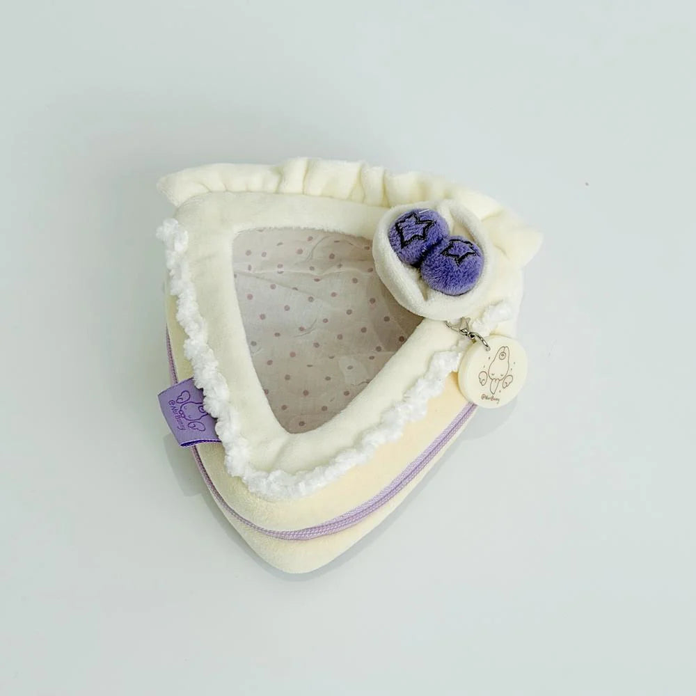 10cm stuffed animal pouch triangle blueberry