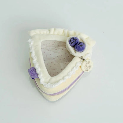 10cm stuffed animal pouch triangle blueberry
