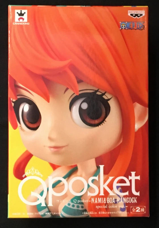 Banpresto - Q Posket NAMI and BOA HANCOCK special color ver. One Piece Nami
