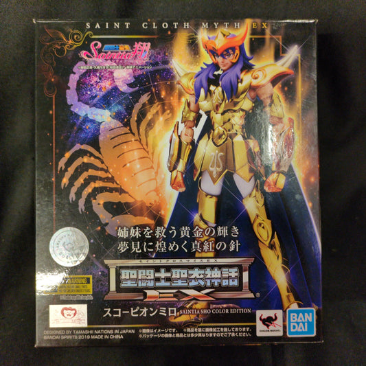 BANDAI SPIRITS Saint Seiya Myth Cloth EX Masami Kurumada/Kuori Chimaki Scorpion Milo SAINTIA SHO COLOR EDITION