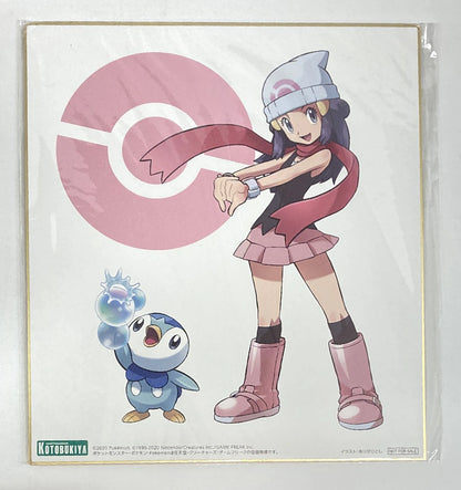 Kotobukiya ArtFX J / Pokemon Pokemon Hikari with Piplup Bonus Item Illustration Shikishi Included With Bonus