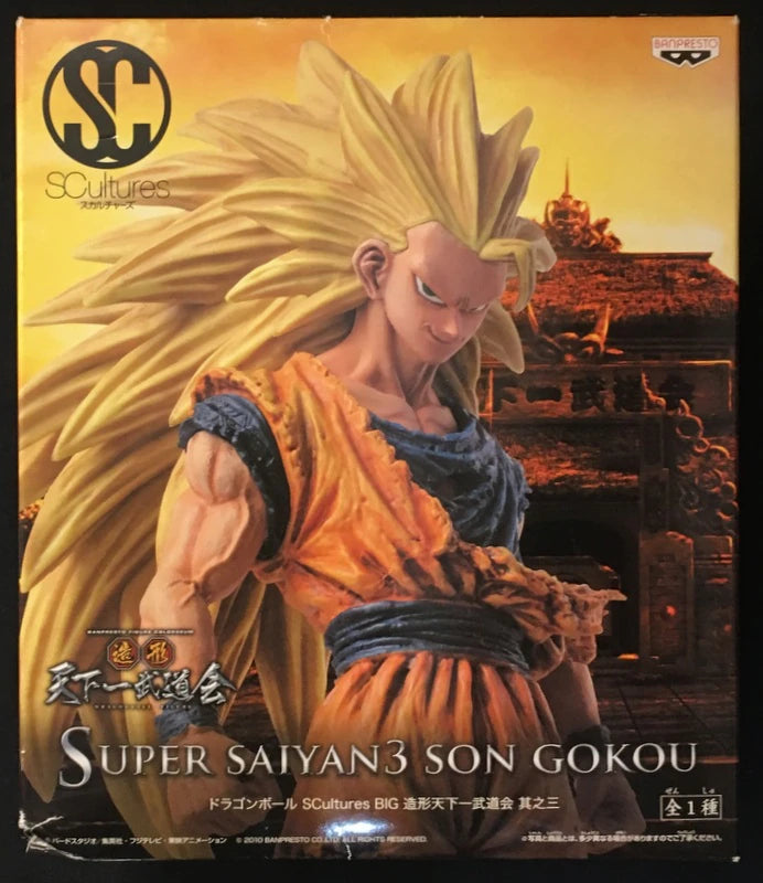 Banpresto DB SCultures BIG3 Zoukei Tenkaichi Budokai Super Saiyan 3 Son Goku