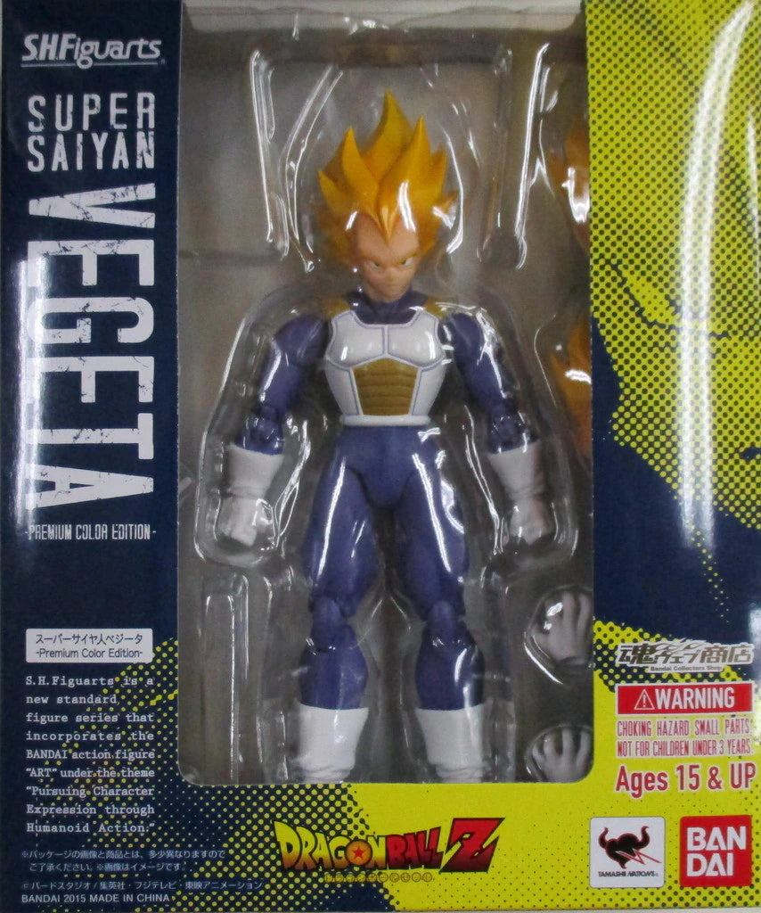 Bandai SH Figuarts Dragon Ball Z Super Saiyan Vegeta Premium Color Edition
