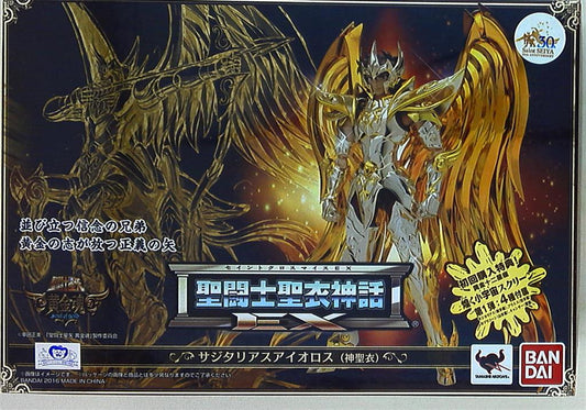 Bandai Saint Seiya Myth Cloth EX Sagittarius Aiolos (God Cloth) With The First Edition Bonus Item
