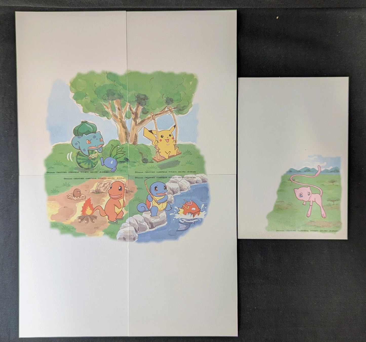 Post Office Pokemon illustrated postcards, pack of 5 (With envelope)