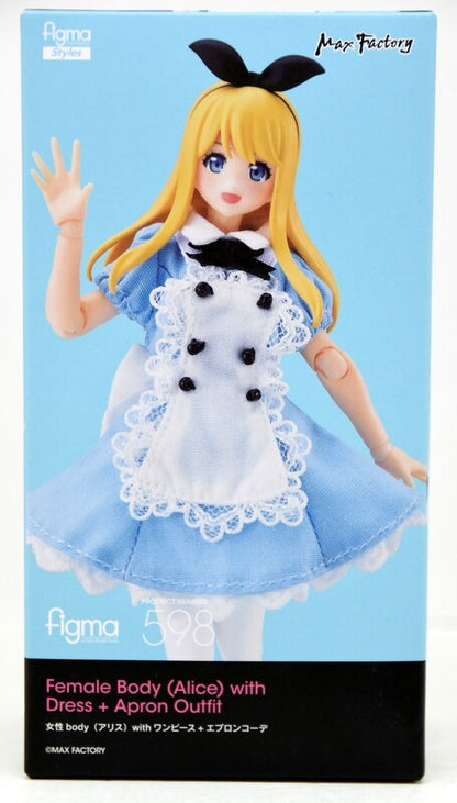 MAX FACTORY figma weiblicher Körper (Alice) mit Kleid + Schürze Outfit 598