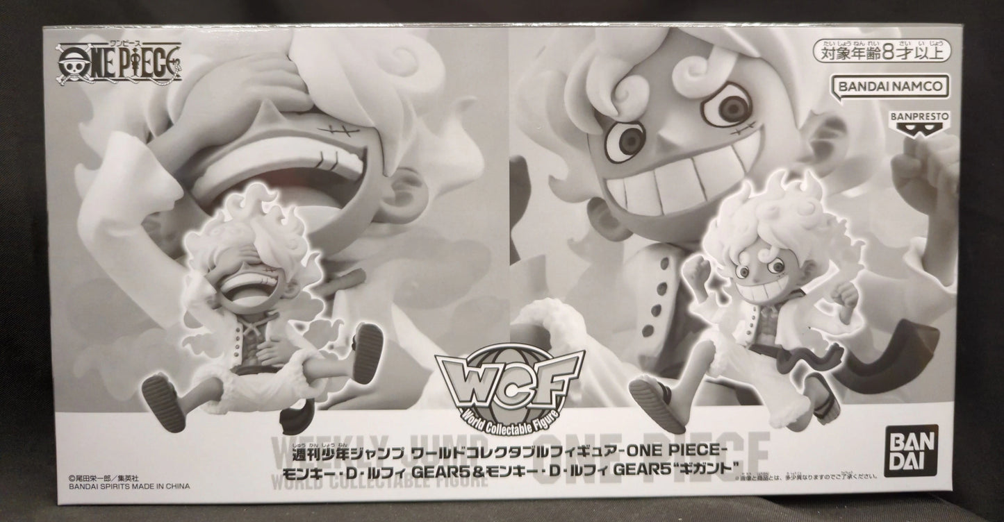 Banpresto WCF Weekly Shonen Jump WCF One Piece Monkey D Luffy GEAR 5 and Monkey D Luffy GEAR 5 Gigant