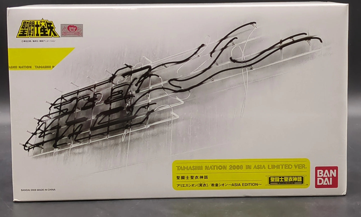 BANDAI Saint Seiya Myth Cloth Masami Kurumada Aries Shion (Surplice)/ Grand Pope Shion Asia Edition/ Tamashi Nation Asia Limited