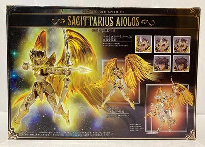 Bandai Saint Seiya Myth Cloth EX Sagittarius Aiolos (God Cloth) With The First Edition Bonus Item