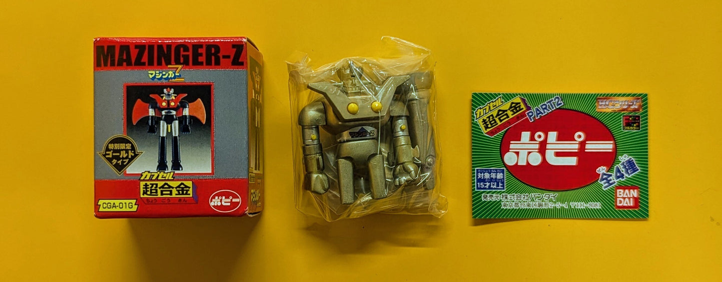 Bandai Capsule Chogokin 02 Mazinger Z Gold Type