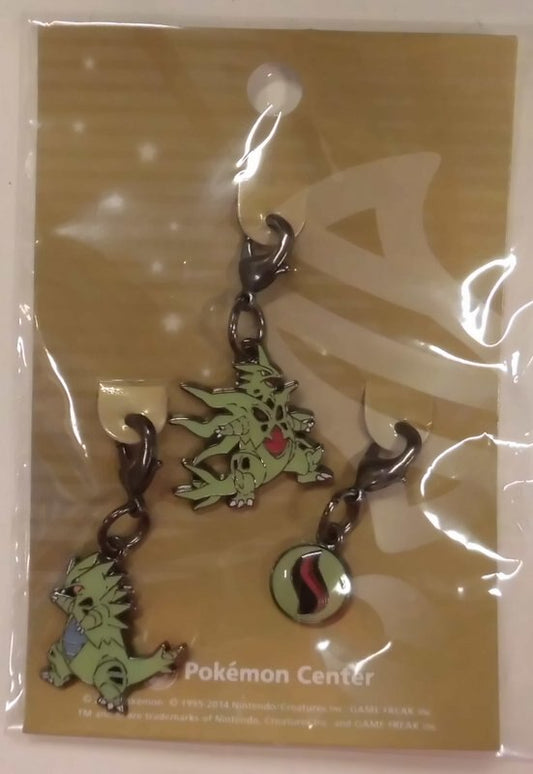 Pokemon center metal charm Pokemon Mega Tyranitar