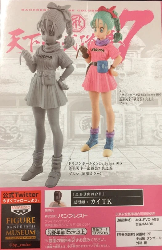 Banpresto - SCultures - BIG Zoukeiou World Martial Arts Tournament (Tenkaichi Budokai) 7-5 DBZ Bulma (Special Color)