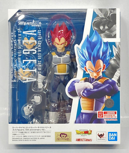BANDAI SPIRITS SHFiguarts Super-Saiyan God Super-Saiyan Vegeta S.H.Figuarts 15th anniversary