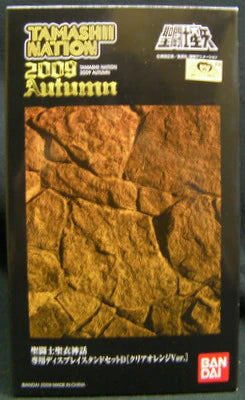 BANDAI Saint Seiya Myth Cloth Masami Kurumada Display Stand D Clear Orange/Tamashi Nation 09 Exclusive