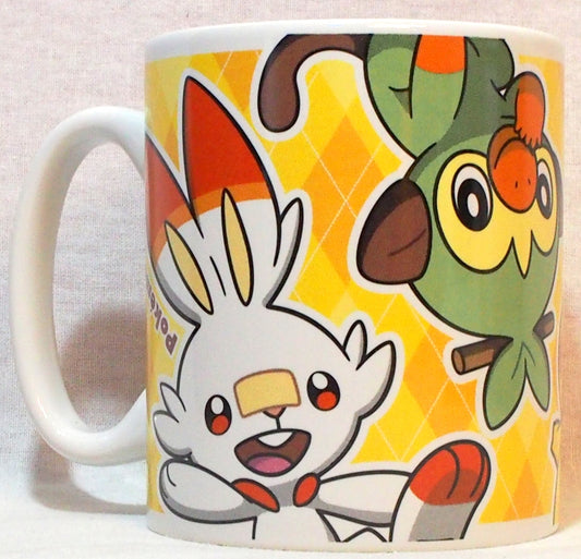 Softbank / Original Mug Cup Pokemon Sarunori Hibani Messon Pikachu