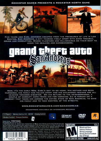 grand theft auto SanAndreas overseas version