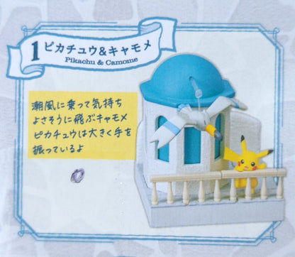 Re-Ment Pokemon Pokemon Town 3 Sea Breeze Path Pikachu and Camome