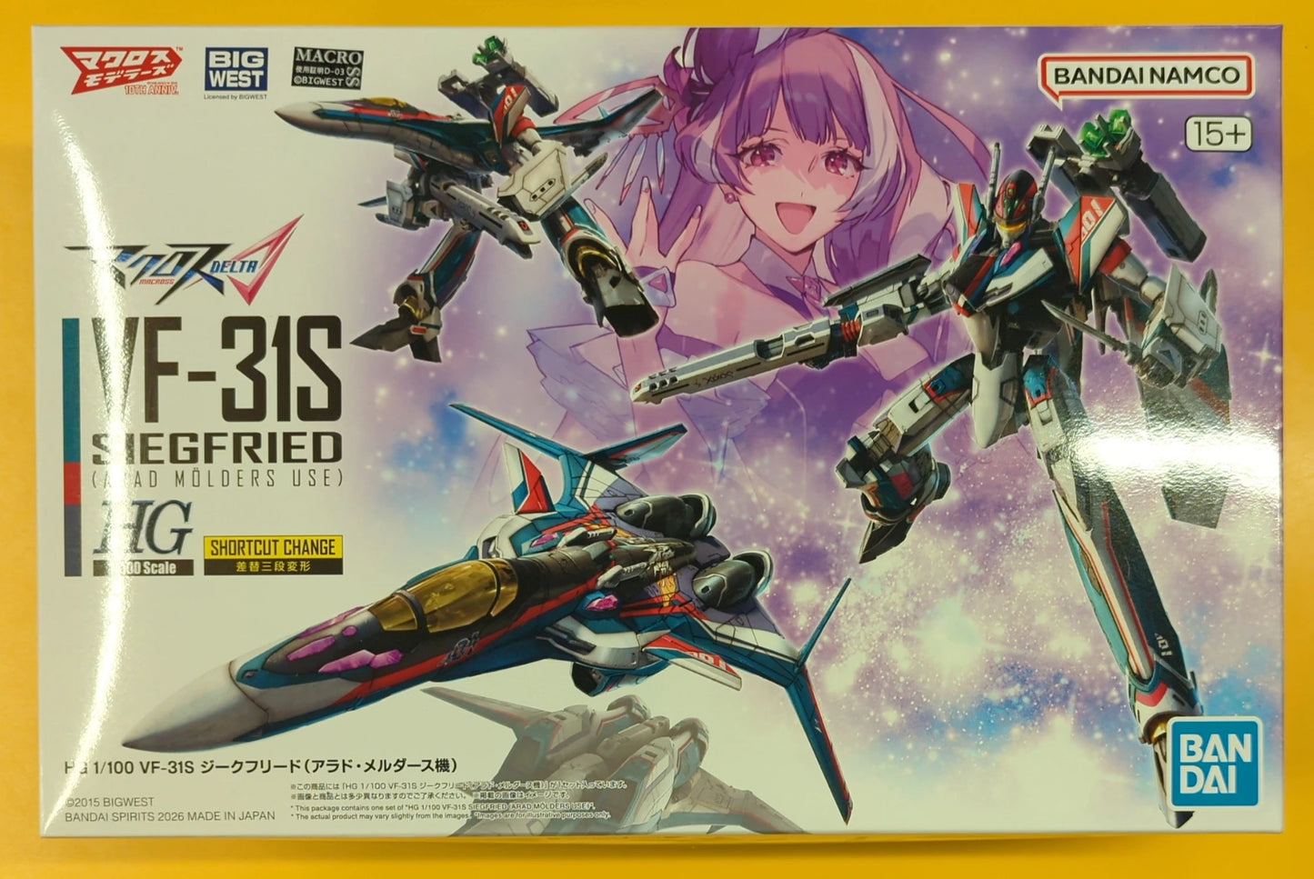 Bandai VF-31S Siegfried (Arado Molders's machine)