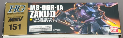 Bandai HGUC 1/144 Mobile Suit Gundam MSV MS-06R-1A Black Tri-Stars Zaku 151