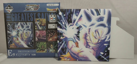Bandai Spirits Ichiban Kuji Dragon Ball THE GREATEST SAIYAN E-Prize Son Goku Migatte no Gokui pole Canvas Board