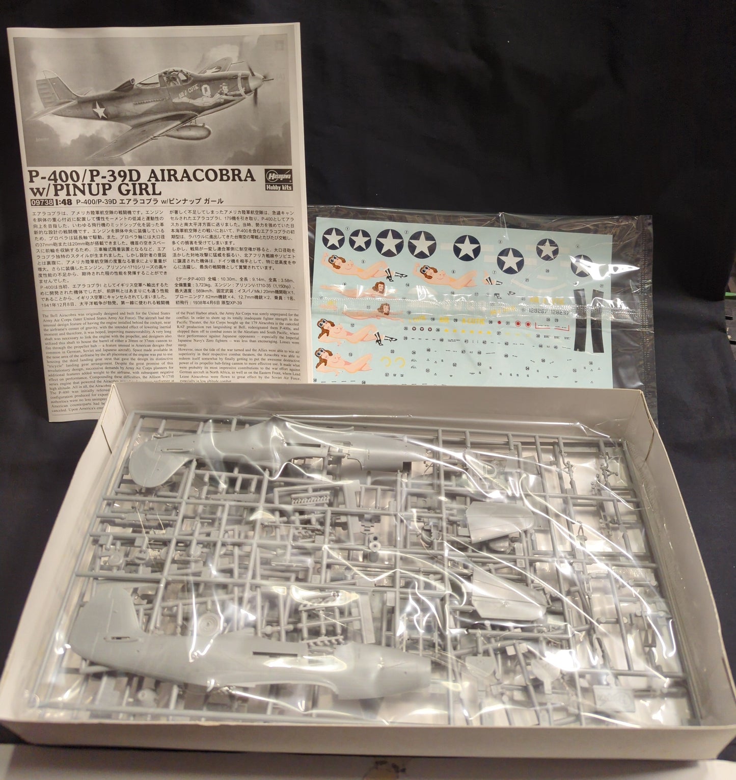 Hasegawa 1/48 P-400/P-39D AIRACOBRA with PINUP GIRL