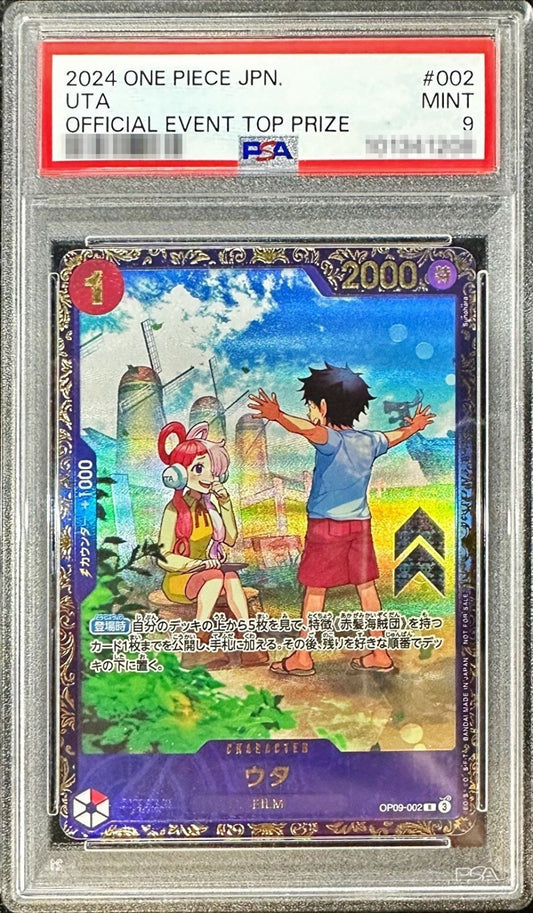 [PSA9 appraised] Uta (illust: Sunohara) [R] {OP09-002}