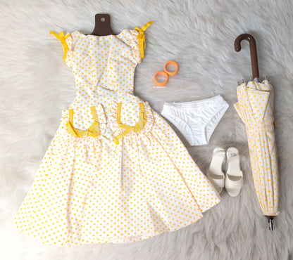 Volks Default Costume SDGr Girl Alice Dot One Piece + Shoes + Umbrella