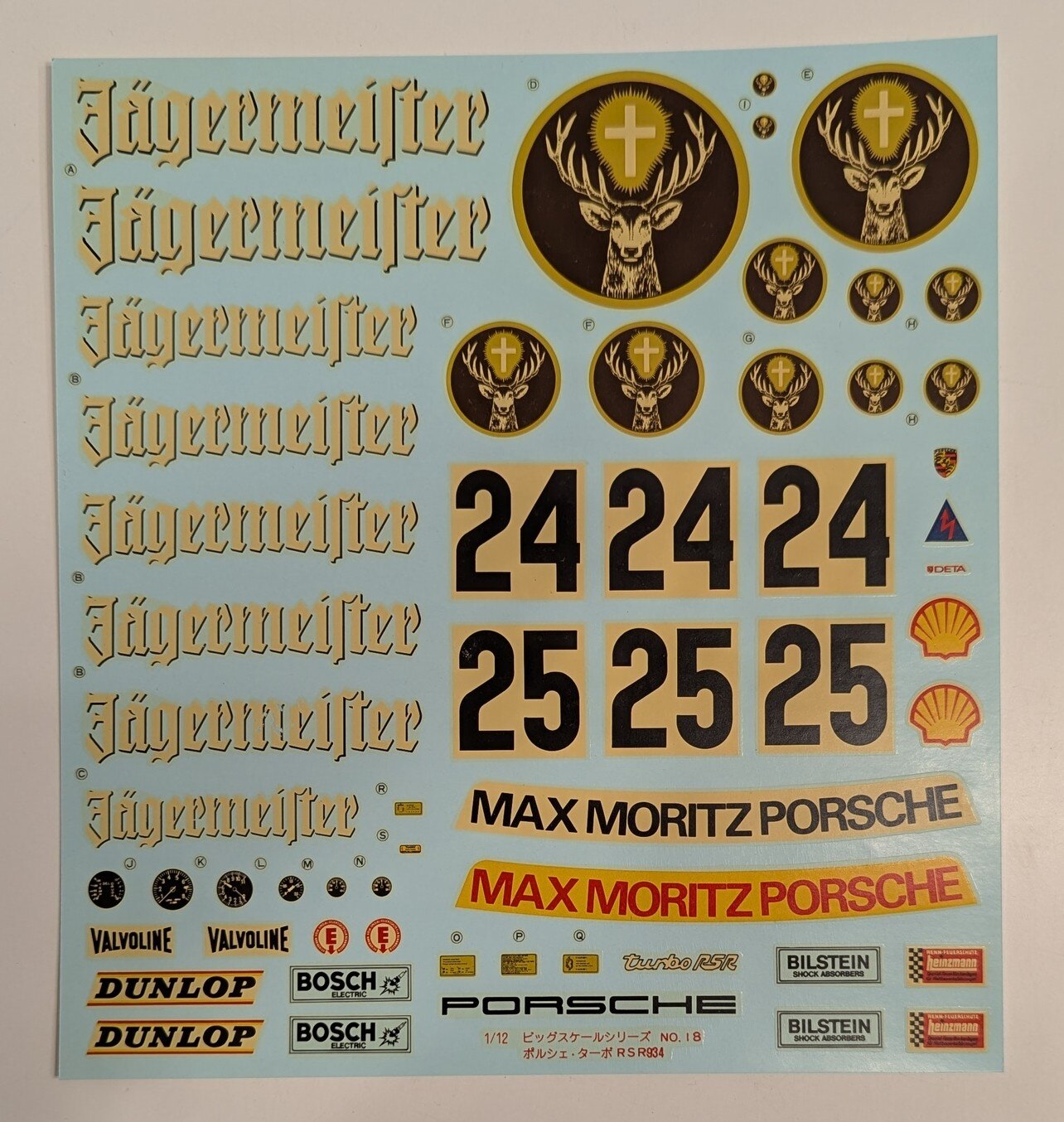 Tamiya 1/12 Big Scale Series Porsche Turbo RSR934 Racing Jagermeister 18