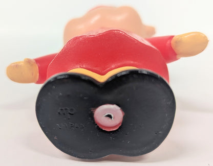 Fujiya Robe rouge avec mains et bras Poupée Peko-chan douce Sofubi Robe rouge avec mains et bras 85mm