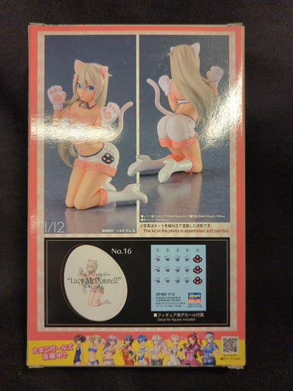 Hasegawa 1/12 Egg Girls Collection SP485 Resin Kit Lucy McDonnell (cat ears) No.16