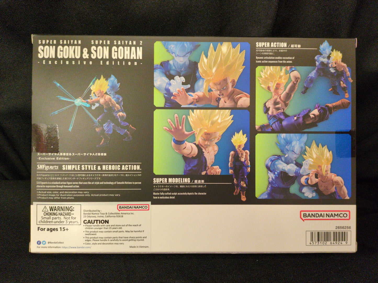 BANDAINAMCO S.H.Figuarts Super-Saiyajin Son Goku und Super-Saiyajin 2 Son Gohan Exklusive Edition
