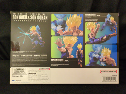 BANDAINAMCO S.H.Figuarts Super-Saiyajin Son Goku und Super-Saiyajin 2 Son Gohan Exklusive Edition