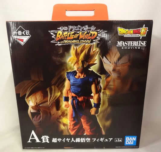 Banpresto - Ichiban Kuji Dragon Ball BATTLE OF WORLD with Dragon Ball LEGENDS A-Prize Super Saiyan Son Goku Figure