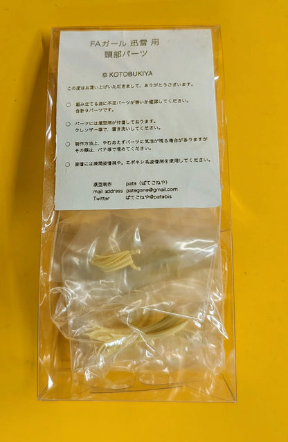 Pate Goneya Resin Cast Kit original mold Pate Jinrai Head Parts Beige