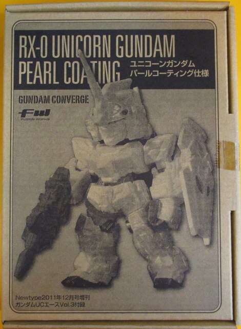 Bandai FW GUNDAM CONVERGE Appendix Gundam UC ( Unicorn ) Ace Vol.3 Unicorn Gundam Unicorn mode Pearl Kotinku ver.