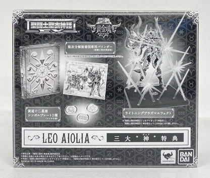 BANDAI Saint Seiya Myth Cloth EX Masami Kurumada Leo aiolia First edition Press 3 Bonus Item