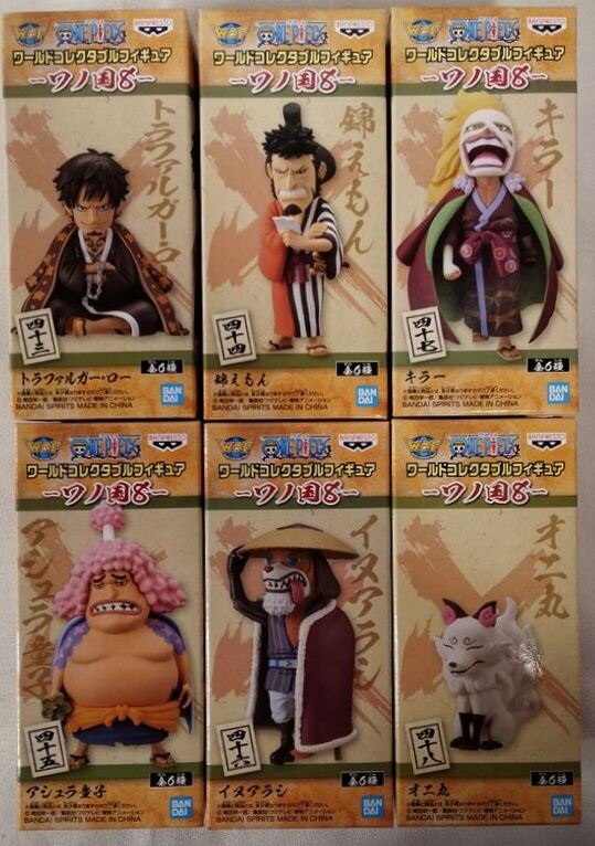 Bandai Spirits WCF One Piece Wano Country 8 Complete 6 Type Set