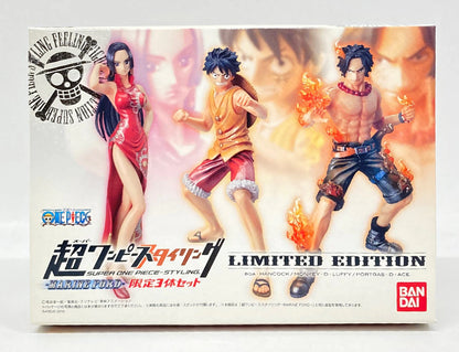 Bandai Marineford/Super One Piece-Styling Limited 3 Piece Set (Luffy/Ace/Hancock)