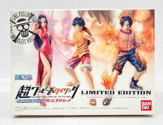 Bandai Marineford/Super One Piece-Styling Limited 3 Piece Set (Luffy/Ace/Hancock)
