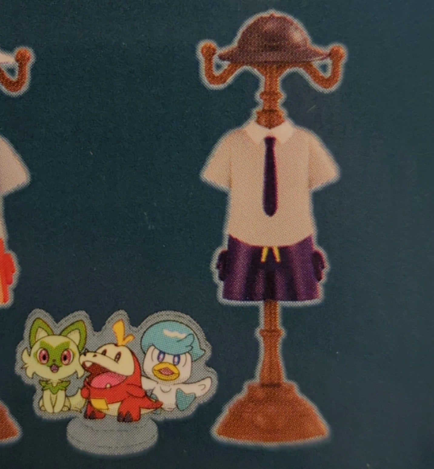 Pokemon Miniature Torso Pocket Monsters Grape Academy and Meowha, Hogta, and Quassu 6