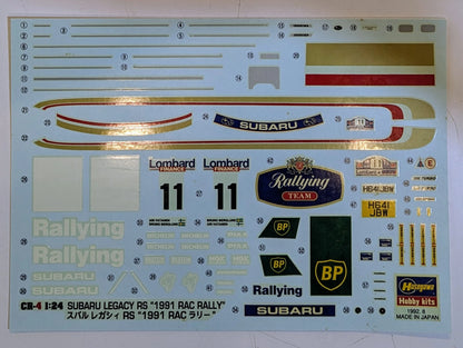 Hasegawa Seisakusho 1/24 CR-7 Subaru Legacy RS 1991 RAC Rally CR007