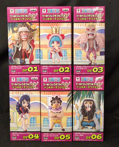 Banpresto WCF One Piece Don Quixote Family Complete 6 Type Set