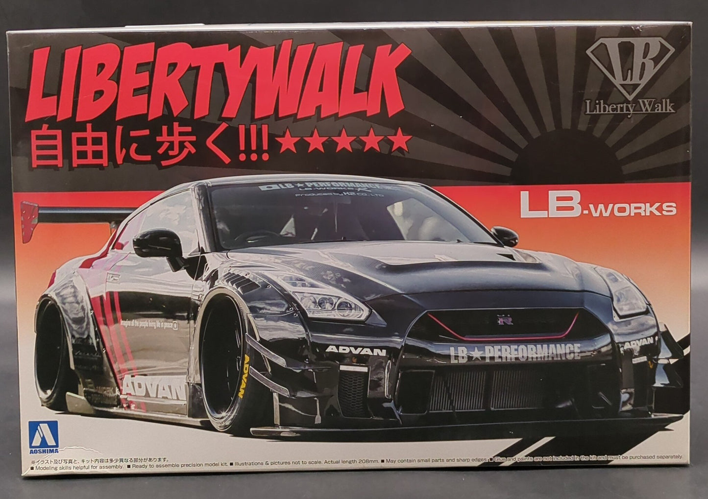 Aoshima 1/24 Liberty Walk LB Works R35 GT-R type 2 Ver.2 13